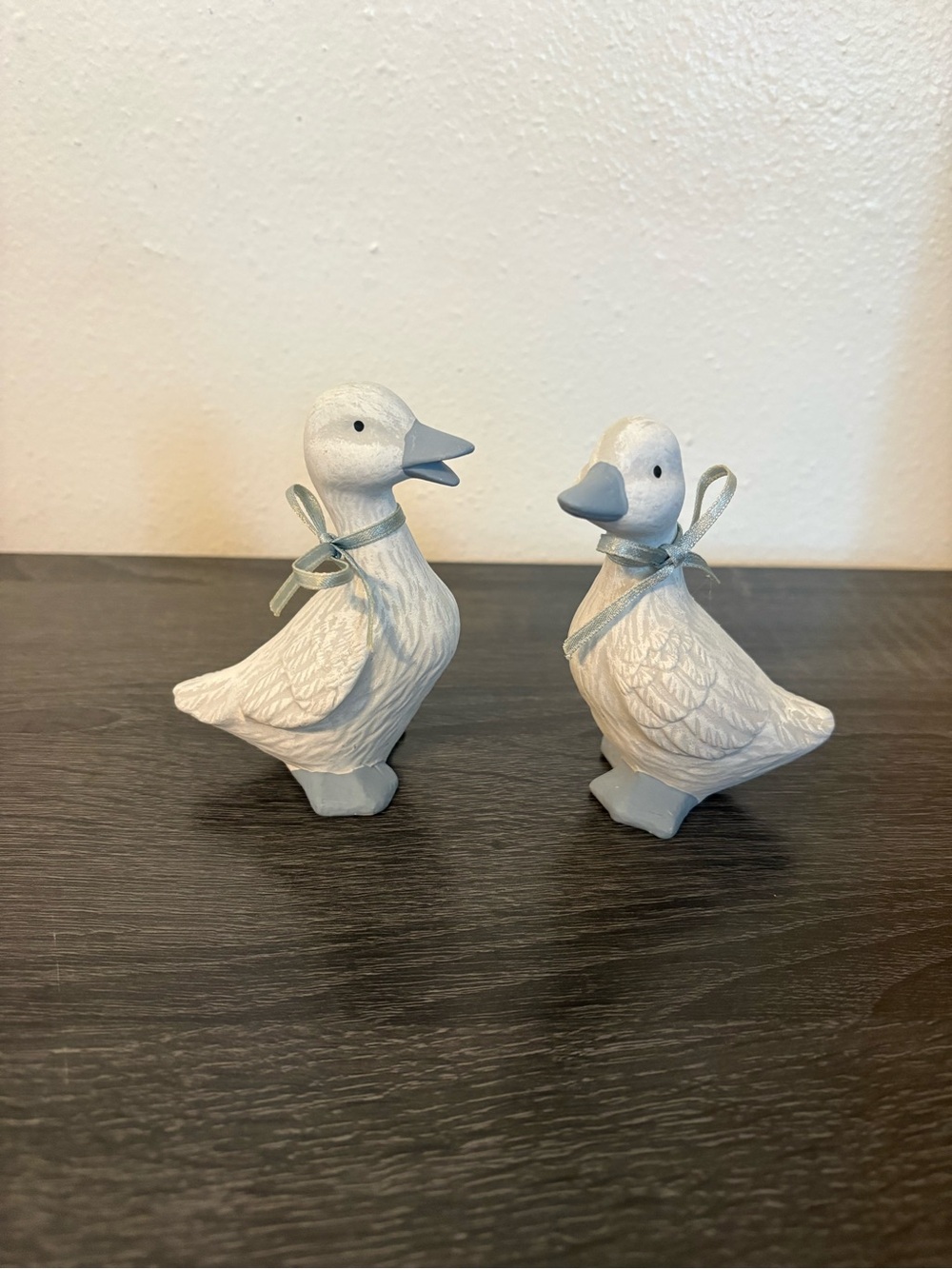 Vintage Porcelain Goose Sculpture/Figurine Set